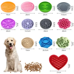 Pet Supplies Dog Lick Pad Custom Pet Licking Mat Feeder Cat Dog Lick Silicone Pet Feeding Mat
