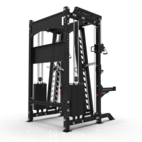 CROSSMAX Commercial Incline Converging Chest Press Smith Machine Multi-functional Power Rack Strength Training Gym