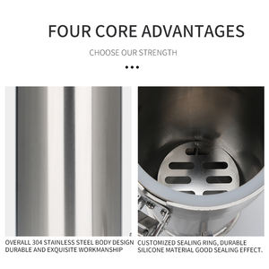 ถังกรองน้ำสแตนเลส <span class=keywords><strong>Diy</strong></span>,ถังกรองน้ำสองชั้นสำหรับกรองปลา - Product Image 2