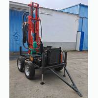 Rig de forage de puits d'eau portable hydraulique 230m, machine de forage de puits d'eau, forage de puits profonds