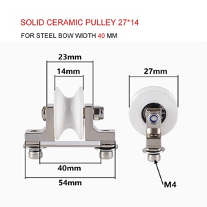 Piezas de Máquina de Trenzado: Polea con Recubrimiento Cerámico 27*14 con Soporte y Bloque de Contrapeso - Product Image 4