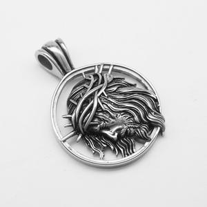 Hip Hop Punk Hollow Jesus Religious Trend Waterproof <b>Stainless</b> <b>Steel</b> Fashion Jewelry Pendant <b>Necklaces</b> for <b>Mens</b> Wholesale 2025 - Product Image 3