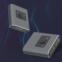Commutateur DP VCOM haute définition 4K 60Hz vidéo audio 1.2V, répartiteur DP bidirectionnel 2 entrées 1 sortie, 1 entrée 2 sorties