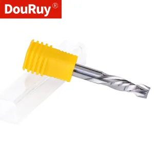 DouRuy Solid Carbide Compression End Mill CNC Router Tool Bit Up And Down Sprial Milling Cutter For Wood