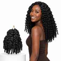 Lots de Cheveux Humains Bouclés Pixie en Gros pour Crochet et Coiffure Plume