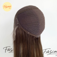 Perruques juives Fasimei en cheveux naturels de couleur naturelle, perruque en cheveux européens avec dessus en dentelle pour femmes blanches