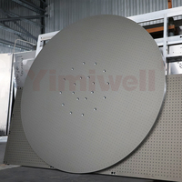 Table à vide industrielle ronde robuste, plateforme circulaire alvéolée à haute planéité