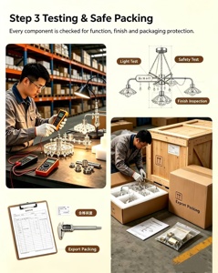Lámpara de Techo LED de Cristal Moderna para Decoración de Interiores de Estilo Lujoso, Vestíbulo de Hotel, Salón de Banquetes - Product Image 2
