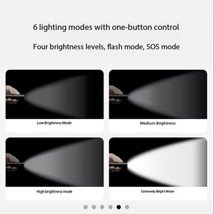 Linterna <span class=keywords><strong>con</strong></span> Zoom Ultrabrillante de 1000 Lúmenes y Alcance de 365 Metros, Portátil, Negra - Product Image 3