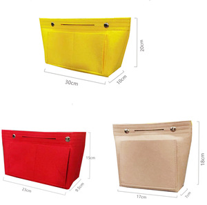 Inserto organizador de monedero de fieltro BSCI para bolsos compatible con inserto organizador de bolso de mano de fieltro rápido y más con 3 tamaños - Product Image 2