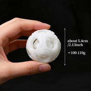 Wholesale High Quality <b>Crystal</b> Healing Stone <b>Ball</b> White Jade Sphere <b>Crystal</b> Decoration for Gift - Product Image 3