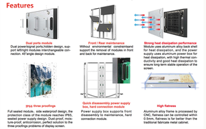 จอแสดงผล LED อลูมิเนียมความสว่างสูงสำหรับโฆษณากลางแจ้ง ป้ายโฆษณาดิจิทัล LED - Product Image 2