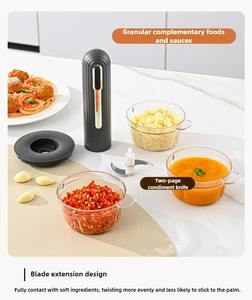 Juego de Picadora de Carne Eléctrica Inalámbrica Portátil para el Hogar, Procesador de Alimentos Multifuncional para Cocina, Picadora de Carne Pequeña para Condimentos - Product Image 6