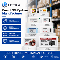 Etiqueta Electrónica de Precio para Estante LEEKA con Actualización Rápida de Precios de Fábrica, 2.13 2.66 Pulgadas, 4 Colores, WiFi, Inalámbrica, Digital, ESL para Supermercado
