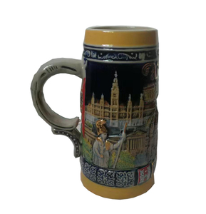 Boccale di birra tedesca in gres personalizzato, boccale di birra boccale di birra di fascia alta; Bierkrug Bier Stein boccale e artigianato - Product Image 1