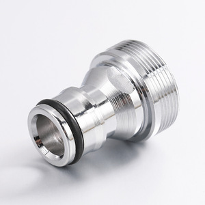 Connecteur de lavabo électroplaqué, adaptateur en alliage de zinc de 25mm pour tuyau d'eau, conception minimaliste, Installation facile - Product Image 2