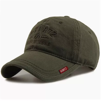 Gorra de Béisbol Personalizada de Alta Calidad Unisex de 6 Paneles de Sarga de Algodón con Logotipo Bordado en 3D y Letras en Relieve