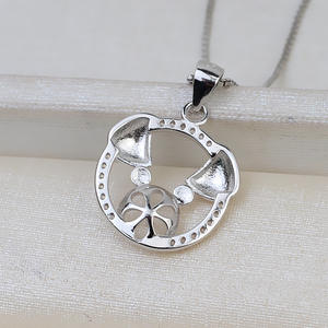 Accessoires DIY européens et américains, pendentif en argent S925, version coréenne, pendentif pour femmes, 8-9 perles, pendentif pour cheveux, chaînes vides, collier - Product Image 2