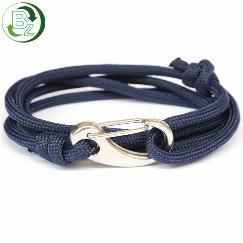 Bracelet à boucle pour hommes et femmes, en corde, ancre, aigle, vente directe d'usine