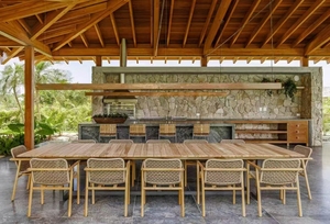 <span class=keywords><strong>Villa</strong></span> de luxe tropicale <span class=keywords><strong>avec</strong></span> <span class=keywords><strong>piscine</strong></span> en bois <span class=keywords><strong>avec</strong></span> espaces ouverts et cour pour des <span class=keywords><strong>vacances</strong></span> ou une vie toute l'année - Product Image 2