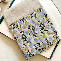 Sac à main de voyage en coton, manches rembourrées, protecteur de livre idéal en voyage, couverture de livre anti-poussière