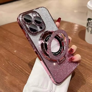 Funda Transparente <span class=keywords><strong>de</strong></span> TPU Suave para Teléfono con Anillo Giratorio, Protector <span class=keywords><strong>de</strong></span> Lente <span class=keywords><strong>de</strong></span> Cámara Electrochapado, Funda Antigolpes <span class=keywords><strong>de</strong></span> Cobertura Total - Product Image 4