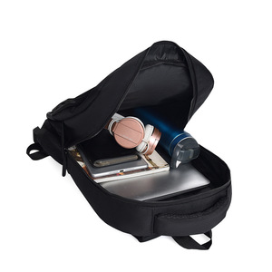 Fashion Bag Men's <b>Backpack</b> <b>Large</b> Capacity Waterproof Business Travel Laptop Bag Solid Color Detachable Straps - Product Image 4