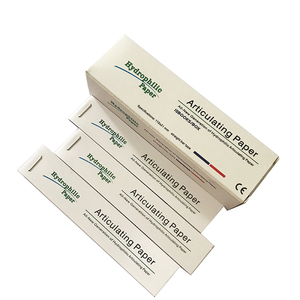 ZZSU Articulating <b>Paper</b> Blue & <b>Red</b> 110x21mm Dentist Use Occlusal Sheets - Product Image 3