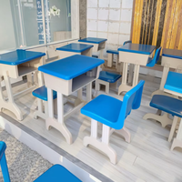 Meubles de classe réglables en hauteur par le fabricant, bureaux et chaises pour lycéens, pour usage scolaire, ensemble de bureau d'étude pour enfants
