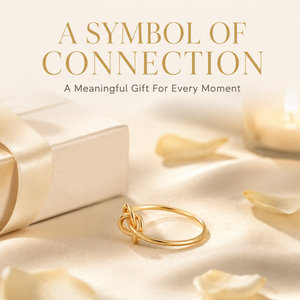 Bulk Order 316L Stainless Steel <b>Thin</b> Band Love Knot <b>Ring</b> 18K Rose Gold Plated Hypoallergenic Smooth Finish Women Anniversary - Product Image 1