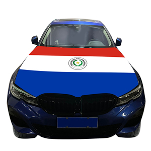 Cubierta de capó de coche de Paraguay, Bandera de cubierta de motor de coche, venta al por mayor, cubierta de capó de motor de coche duradera <span class=keywords><strong>y</strong></span> resistente al desgaste personalizada - Product Image 5