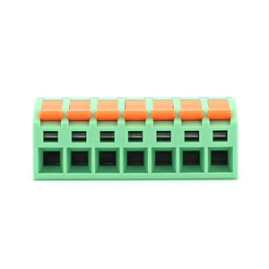 ขั้วต่อสายไฟฟ้า 7 ขา แบบยึดสกรู 5.08 มม. บล็อกขั้วต่อทองแดงสำหรับ PCB อะไหล่ทดแทน ผู้ผลิต สีเขียว 300V 16A - Product Image 5