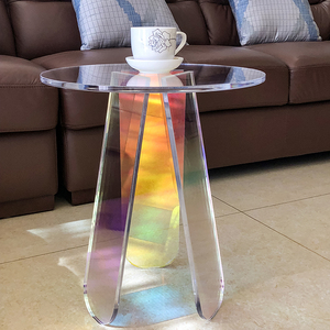 Factory Modern <strong>Clear</strong> Acrylic Coffee <strong>Table</strong> Household Iridescent Coffee <strong>Table</strong> - Product Image 1