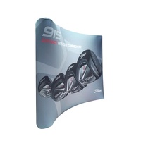 Conception personnalisée tension tissu couverture taie d'oreiller toile de fond tuyau et drapé support pour fête photo stand événement mur bannière avec logo