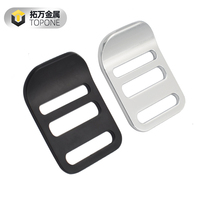 Boucles de ceinture d'épaule réglables en alliage d'aluminium, accessoires de bagages d'extérieur avec serrure à échelle pliable, construction métallique