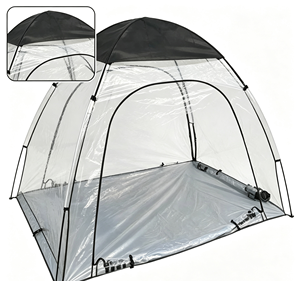 Weatherproof Warm Transparent PVC Four-Season Portable Outdoor Sun Room Multi-Functional One Bedroom Camping <b>Tent</b> 180X130x160cm - Product Image 3