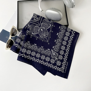Pañuelo Cuadrado Paisley de la Nueva Colección 2026 para Accesorios de Cintura, Estilo Y2K, Transpirable y Multifuncional, 55x55cm - Product Image 3
