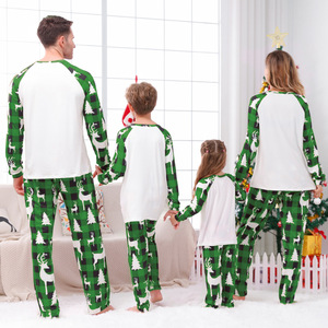 Pijama De Natal Personalizado Branco e Vermelho Xadrez Xmas Pijama De Natal Pjs Set Família Combinando Pijama De Natal Família - Product Image 3