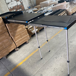 4x4 Truck Bed Outdoor Furniture Portable Aluminum Folding Cooking <strong>Table</strong> Heat Resistant <strong>Storage</strong> for Campervan SUV <strong>Camp</strong> Cupboard - Product Image 2