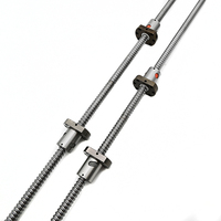 Factory Direct Rolled Thread Ball Screw with Bearing Chrome Steel Left/Right Thread C5/C7 SFU1605/2005/2510 Flange Nut