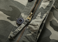 Veste décontractée en coton pour hommes Veste imperméable camouflage Softshell pour la randonnée et le camping Manteau en coton Veste cargo