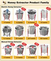 Extracteur de miel manuel 2 cadres en acier inoxydable