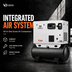 คอมเพรสเซอร์โรตารี่ VERDES All Top 8bar 250L 400L 4 in 1 สำหรับงานอุตสาหกรรม โรงงาน และงานพิมพ์ - Product Image 1