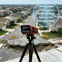 Capteur laser de surveillance des déplacements de roches sur routes montagneuses, capteur de mesure de distance IP66 sans fil multipoint, équipement d'alerte aux chutes de pierres en temps réel