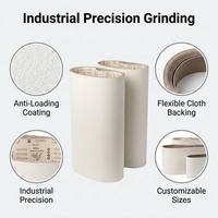 Bande abrasive en carbure de silicium sur mesure, bande de ponçage professionnelle blanche pour ponçage à tambour pour le travail du bois
