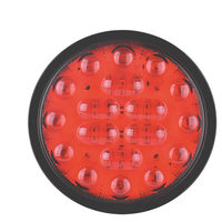 Aolittel YJ-2008 24V Feu arrière LED rond pour voiture, feu de position latéral pour camion, universel, étanche IP67, 163x31mm