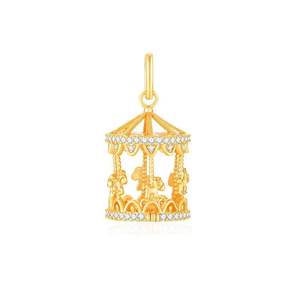 925 di cristallo placcato in <span class=keywords><strong>argento</strong></span> Sterling accessori per gioielli simpatici animali carosello <span class=keywords><strong>cavallo</strong></span> <span class=keywords><strong>collana</strong></span> <span class=keywords><strong>collana</strong></span> d'oro - Product Image 2