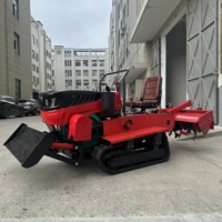 Promo Panas Mesin Pengolah Tanah Mini Multifungsi Rotary Hoe Cultivator Traktor Berjalan Mesin Pengolah Tanah Mikro untuk Pertanian