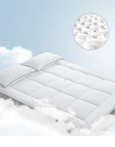 Surmatelas personnalisé couleurs coton extra épais matelassé surmatelas housse <span class=keywords><strong>de</strong></span> <span class=keywords><strong>couette</strong></span> ensemble drap-housse housse pour hôtel ensemble <span class=keywords><strong>de</strong></span> literie - Product Image 3