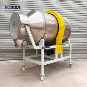Mélangeur à tambour large personnalisable à entraînement par couronne dentée, en acier inoxydable SUS316L, avec moteur, pompe et roulement 316L, puissance 3kW, pour thé, snacks et produits chimiques - Product Image 6